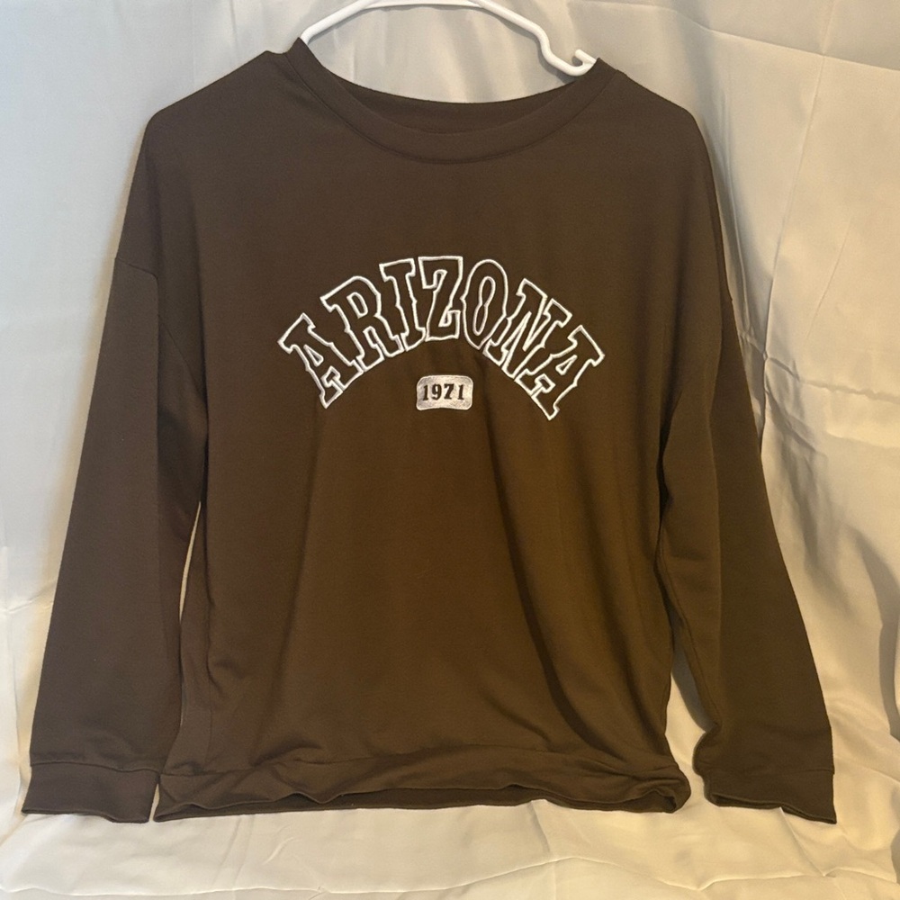 Arizona Graphic Brown Lightweight Crewneck